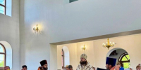 Архиерейское богослужение в престольный праздник святых бессребреников Косьмы и Дамиана в селе Старый Лещин. - Щигровская епархия