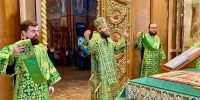Архиерейское богослужение в Свято-Троицком храме г. Щигры. - Щигровская епархия