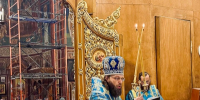 Архиерейское богослужение в Троицком кафедральном соборе г. Щигры. - Щигровская епархия
