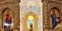 Архиерейское богослужение в Троицком кафедральном соборе г. Щигры. - Щигровская епархия