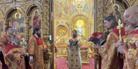 Архиерейское богослужение в Троицком кафедральном соборе г. Щигры. - Щигровская епархия