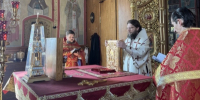 Архиерейское богослужение в Троицком кафедральном соборе г. Щигры. - Щигровская епархия